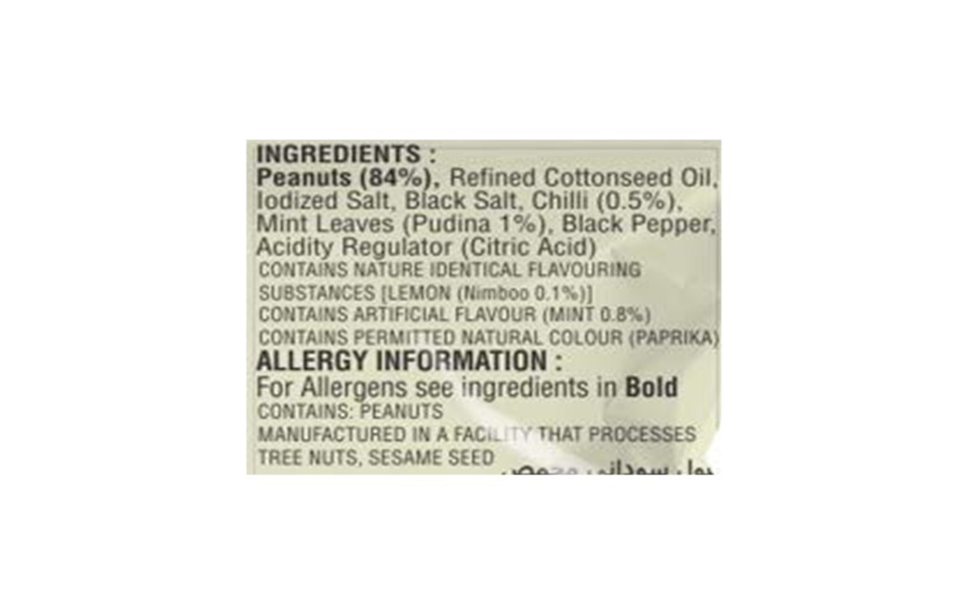 Jabsons Roasted Peanuts Nimboo Pudina    Pack  140 grams